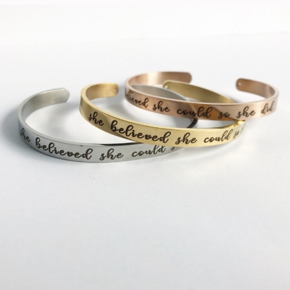 She Believed bracelet